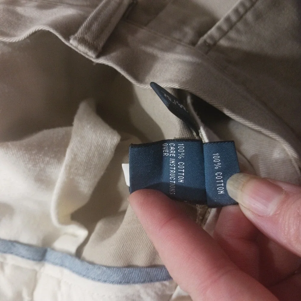 Polo Ralph Lauren Classic Fit Mens 34x32 Khaki Tan Cotton Twill Chino‎ Pants